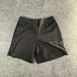 Liz Golf Womens 10 Liz Claiborne black golf shorts Inseem 8" hip to hip 21